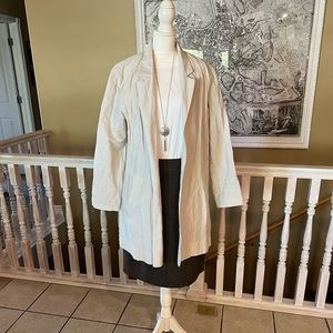 Eileen Fisher Gray Crinkle Jacket-Size Medium